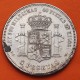 @PRECIOSA + MANCHITAS@ ESPAÑA 5 PESETAS 1875 * 18 75 DEM REY ALFONSO XII y ESCUDO KM.671 MONEDA DE PLATA (DURO) Spain silver R/6