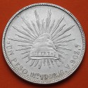 . @RARA@ MEXICO 1 PESO 1908 Mo GV Ceca de MEXICO GORRO FRIGIO y AGUILA KM.409.2 MONEDA DE PLATA silver coin