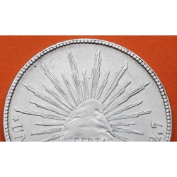 . @PRECIOSA@ MEXICO 1 PESO 1908 Mo GV Ceca de MEXICO GORRO FRIGIO y AGUILA KM.409.2 MONEDA DE PLATA silver coin