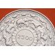 @RARA@ SRI LANKA 5 RUPIAS 1957 ELEFANTES 2500 AÑOS DEL BUDISMO KM.126 MONEDA DE PLATA EBC Ceylon 5 Rupees