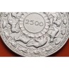 @RARA@ SRI LANKA 5 RUPIAS 1957 ELEFANTES 2500 AÑOS DEL BUDISMO KM.126 MONEDA DE PLATA EBC Ceylon 5 Rupees