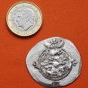 . **100% ORIGINAL** IMPERIO SASANIDA Época GRECIA ANTIGUA DRACMA de PLATA Emperador KHUSRO II 591 - 628 dc