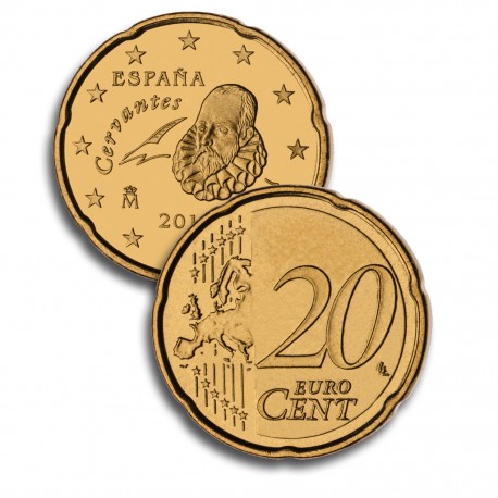 @OFERTA@ ESPAÑA 20 CENTIMOS 2011 DON QUIJOTE MONEDA SIN CIRCULAR SC @ESCASA@ Spain Euros