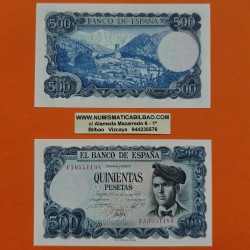. 1 Billete NUEVO x ESPAÑA 500 PESETAS 1971 JACINTO VERDAGUER Serie Z Pick 153 SC Spain UNC banknote