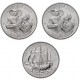 . @5/MARZO Envío - CECAS D&P@ ESTADOS UNIDOS 25 CENTAVOS 2026 - 1776 Anniversary MAYFLOWER BARCO Quarter 1ª MONEDA DE NICKEL