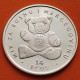 . @RARA@ BOSNIA 14 ECUS 1994 TEDDY BEAR KM.83 MONEDA DE PLATA PROOF Bosnia y Herzegovina ESTUCHE y CERTIFICADO