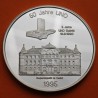 @RARA@ LIECHTENSTEIN 20 ECU 1995 O.N.U 50 AÑOS DE ADHESIÓN MONEDA / MEDALLA DE PLATA PROOF ESTUCHE CERTIFICADO
