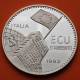 @ESTUCHE y CERTIFICADO@ ITALIA ECU 1992 BANCO CENTRAL 35 AÑOS TRATADO DE ROMA MONEDA DE PLATA PROOF Tirada 7500