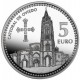 ESPAÑA 5 EUROS 2011 Ciudad de OVIEDO Nº 18 LA CATEDRAL MONEDA DE PLATA ESTUCHE FNMT CAPSULA
