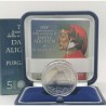 . @RARA + ORO y COLORES@ ITALIA 5 EUROS 2022 DANTE ALIGHIERI EL PURGATORIO MONEDA DE PLATA ESTUCHE