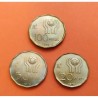 3 monedas x ARGENTINA 20 PESOS + 50 PESOS + 100 PESOS 1978 MUNDIAL DE FUTBOL 78 LATON SC