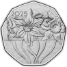 . 1 aaaaaaacoin AUSTRIA 5 EUROS 2025 FLOR DE NARCISO Serie MONEDA DE PASCUA PLATA BLISTER SC Osterreich