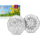 . 1 aaaaaaaaacoin AUSTRIA 5 EUROS 2025 FLOR DE NARCISO Serie MONEDA DE PASCUA PLATA BLISTER SC Osterreich