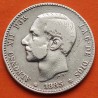 ESPAÑA Rey ALFONSO XII 1 PESETA 1885 * 18 / 86 Tipo PATILLAS MSM KM.686 MONEDA DE PLATA Spain silver R/3