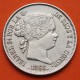. @RARA@ ESPAÑA Reina ISABEL II 40 CENTIMOS DE ESCUDO 1866 Ceca de SEVILLA KM.628.2 MONEDA DE PLATA Spain