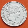 . @RARA@ ESPAÑA Reina ISABEL II 40 CENTIMOS DE ESCUDO 1866 Ceca de SEVILLA KM.628.2 MONEDA DE PLATA Spain