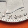 ESPAÑA Rey ALFONSO XIII 1 PESETA 1900 * 19 00 SMV KM.706 MONEDA DE PLATA MBC++ Spain silver R/4