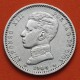 . @RARA VARIANTE CERO PARTIDO@ ESPAÑA Rey ALFONSO XIII 1 PESETA 1904 * 19 04 SMV KM.721 MONEDA DE PLATA Spain R/5