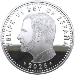. @7/ABRIL Envío@ ESPAÑA 10 EUROS 2026 ALMUDENA GRANDES 8 de Marzo Día Internacional de la Mujer MONEDA PLATA FNMT Tirada 4.000