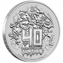 . 1 aaaaaacoin TUVALU 1 DOLAR 2024 LAS TORTUGAS NINJA 40 Aniversario MONEDA DE PLATA Oz ONZA Turtles