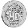 . 1 aaaaaacoin TUVALU 1 DOLAR 2024 LAS TORTUGAS NINJA 40 Aniversario MONEDA DE PLATA Oz ONZA Turtles