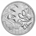. 1 aaaaaaacoin NIUE 2 DOLARES 2022 SONIC Videojuego de la Consola SEGA MONEDA DE PLATA SC Oz 15.000 uds ONZA