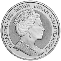 . 1 aaaaacoin BRITISH INDIAN OCEAN TERRITORY 1 ROYAL 2021 BARCO CUTTY SARK MONEDA DE PLATA PURA Inglaterra ONZA OZ
