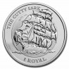 . 1 aaaaacoin BRITISH INDIAN OCEAN TERRITORY 1 ROYAL 2021 BARCO CUTTY SARK MONEDA DE PLATA PURA Inglaterra ONZA OZ