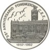 ITALIA ECU 1992 BANCO CENTRAL - TRATADO DE ROMA MONEDA DE PLATA PROOF 39 mm 0,74 onzas Tirada 7500