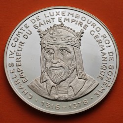 LUXEMBURGO 20 ECUS 1993 PARLAMENTO HENRY VII KM.X.29 MONEDA DE PLATA PROOF Luxembourg