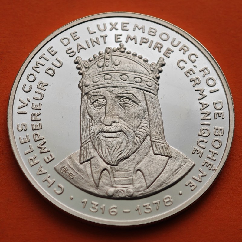 LUXEMBURGO 20 ECUS 1993 PARLAMENTO HENRY VII KM.X.29 MONEDA DE PLATA PROOF Luxembourg