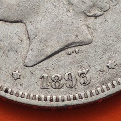 @RARA@ ESPAÑA 5 PESETAS 1893 * 18 -- PGV REY ALFONSO XIII KM.700 MONEDA DE PLATA (DURO) Spain silver R/5