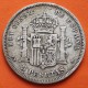 @ESCASA@ ESPAÑA 5 PESETAS 1879 * -- -- EMM REY ALFONSO XII KM.676 MONEDA DE PLATA (DURO) Spain silver R/5