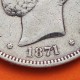 ESPAÑA 5 PESETAS 1871 * 18 71 SDM REY AMADEO I DE SABOYA y ESCUDO KM.666 MONEDA DE PLATA (DURO) Spain silver R/3
