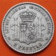ESPAÑA 5 PESETAS 1871 * 18 71 SDM REY AMADEO I DE SABOYA y ESCUDO KM.666 MONEDA DE PLATA (DURO) Spain silver R/3