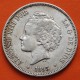 ESPAÑA 5 PESETAS 1893 * 18 93 PGL REY ALFONSO XIII tipo "RIZOS" KM.700 MONEDA DE PLATA (DURO) Spain silver R/3