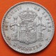 ESPAÑA 5 PESETAS 1893 * 18 93 PGL REY ALFONSO XIII tipo "RIZOS" KM.700 MONEDA DE PLATA (DURO) Spain silver R/3