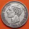 ESPAÑA 5 PESETAS 1878 * 18 78 EMM REY ALFONSO XII KM.676 MONEDA DE PLATA (DURO) Spain silver R/2