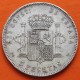 ESPAÑA 5 PESETAS 1897 * 18 97 SGV REY ALFONSO XIII KM.707 MONEDA DE PLATA (DURO) Spain silver R/4
