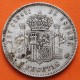 ESPAÑA 5 PESETAS 1892 * 18 92 PGM REY ALFONSO XIII tipo "RIZOS" KM.700 MONEDA DE PLATA (DURO) Spain silver R/2