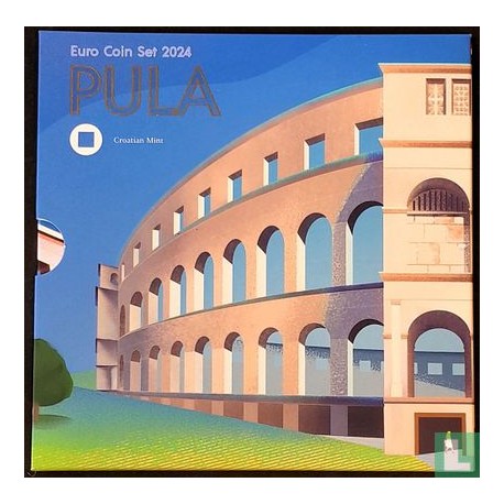 . 1 aaaaacoin CROACIA CARTERA OFICIAL EUROS 2024 SC 1+2+5+10+20+50 Cts y 1€ + 2 EUROS 2024 SET KMS Croatia