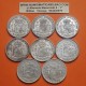 . 5,80 ONZAS PLATA PURA x ESPAÑA 5 PESETAS 1870 1871 1876 1878 1885 1891 1894 1898 GOB. PROVISIONAL a ALFONSO XIII DUROS