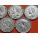 . 5,80 ONZAS PLATA PURA x ESPAÑA 5 PESETAS 1870 1871 1876 1878 1885 1891 1894 1898 GOB. PROVISIONAL a ALFONSO XIII DUROS