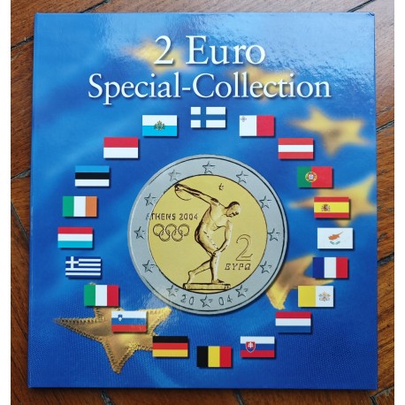@2ª MANO@ ALBUM LEUCHTTURM PRESSO 2 EURO SPECIAL COLLECTION capacidad para 57 MONEDAS de 2 EUROS 2004/2026