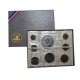 8 monedas x 1973 FRANCIA Coffret FLEURS DE COINS SPECIMEN Francia 10 FRANCOS 1973 PLATA ESTUCHE DETERIORADO
