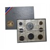 8 monedas x 1973 FRANCIA Coffret FLEURS DE COINS SPECIMEN Francia 10 FRANCOS 1973 PLATA ESTUCHE DETERIORADO