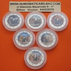 . 1 aaaaaaaaacoin @ENVÍO HOY- 6 x COLORES@ ESPAÑA 2 EUROS 2025 SALAMANCA CONVENTO DE SAN ESTEBAN cápsulas MONEDA SC