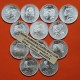 . 12 monedas x ESPAÑA 30 EUROS 2012 2013 2014 (x2) 2015 2016 2017 2018 (x2) 2019 2020 2021 PLATA SC
