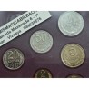. 1987 RUSIA ESTUCHE OFICIAL LENINGRAD MINT 9 monedas 1+2+3+5+10+15+20+50 KOPECKS y 1 RUBLO 1987 PROOFLIKE KMS SET USSR CCCP