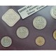 . 1987 RUSIA ESTUCHE OFICIAL LENINGRAD MINT 9 monedas 1+2+3+5+10+15+20+50 KOPECKS y 1 RUBLO 1987 PROOFLIKE KMS SET USSR CCCP